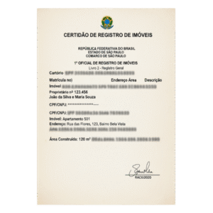 Certidão de Registro de Imóveis