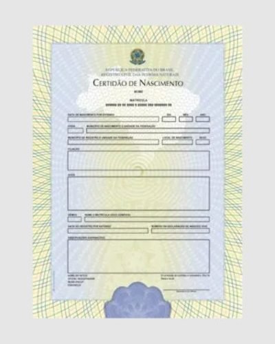 Certidão de Nascimento